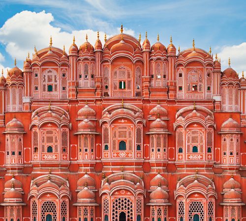 Hawa Mahal, Jaipur, India. Palace of the winds. Jaipur, Rajasthan, India